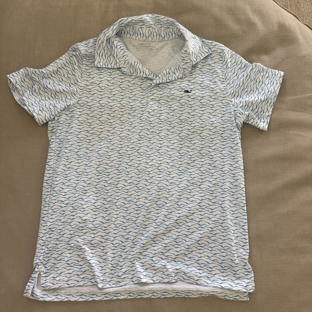 Vineyard Vines Boys Blue Performance Polo Shirt